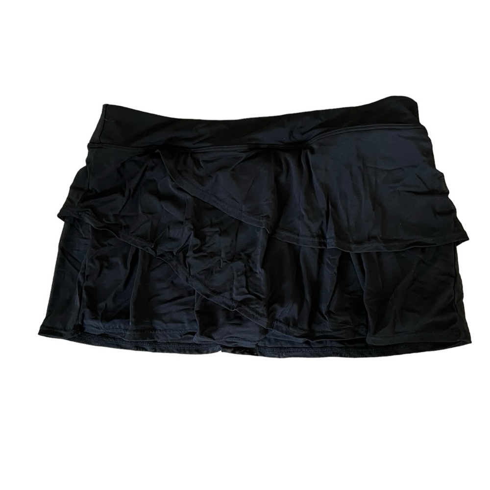 Coco Reef Sway Mesh Layer Swim Skort In Cast Blac… - image 4